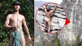 Horolezec Austin Howell z Atlanty nepotřebuje ani lano ani oblečení.