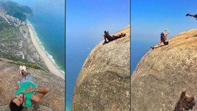 Brazilská hora Pedra da Gávea přitahuje turisty, kteří neváhají kvůli perfektním fotkám riskovat vlastní život.