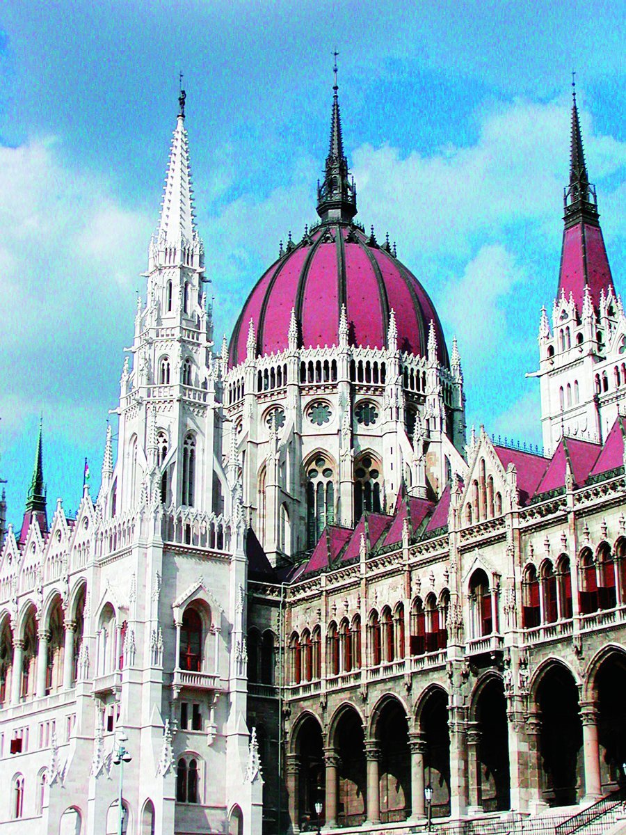 Maďarská parlament je skvostná budova