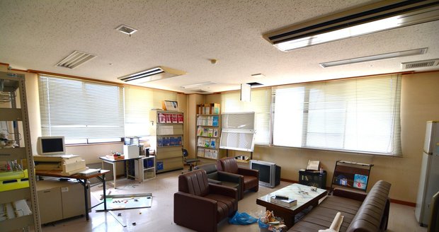 Opuštěná nemocnice v prefektuře Wakajama. Zařízení zbankrotovalo.