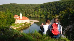 Vyhlídka na klášter Weltenburg