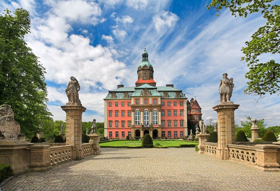 Hitlerův zámek Ksiaz v Polsku