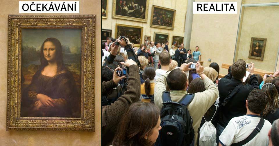 Mona Lisa v pařížském Louvru