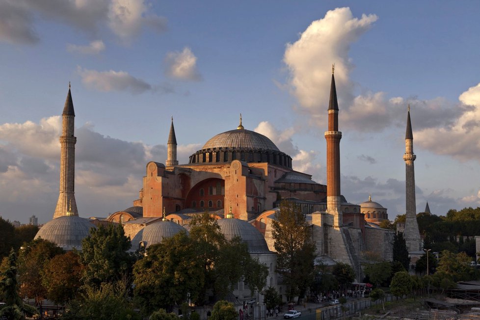 Hagia Sofia čili chrám Boží Moudrosti v Instanbulu.
