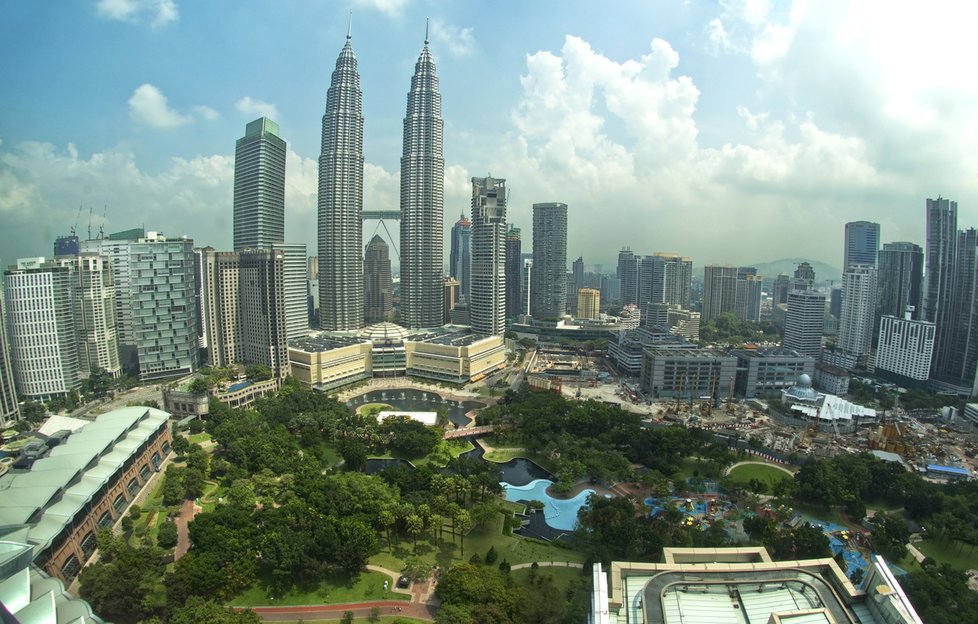 Petronas Twin Towers v Kuala Lumpuru