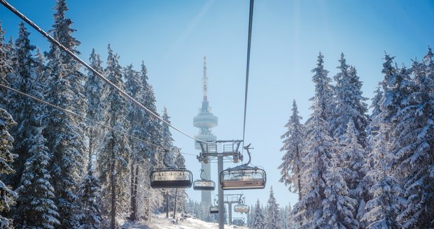 Lyžařské středisko Pamporovo v Bulharsku