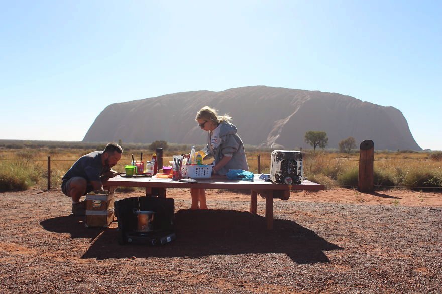 Uluru v Austrálii