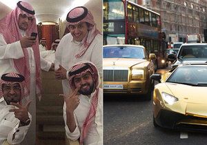 Saúdský miliardář Turki Bin Abdullah si potrpí na okázalost a luxus.