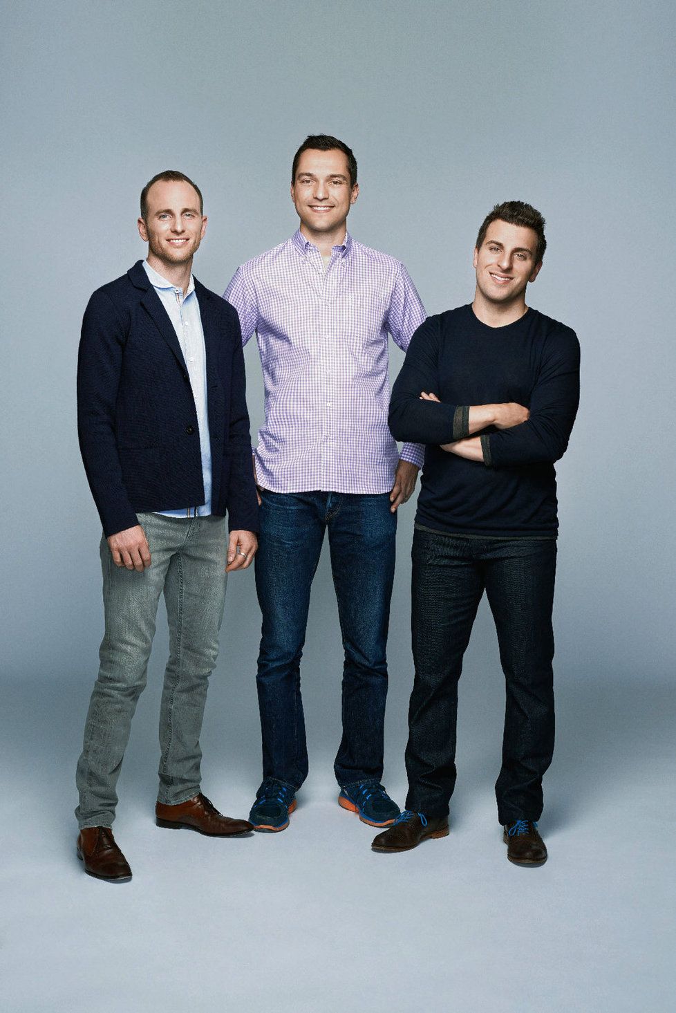 Zakladatelé Airbnb (zleva) Joe Gebbia, Nathan Blecharczyk, Brian Chesky