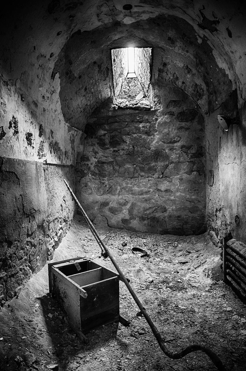 Opuštěná věznice Eastern State Penitentiary v Pensylvánii