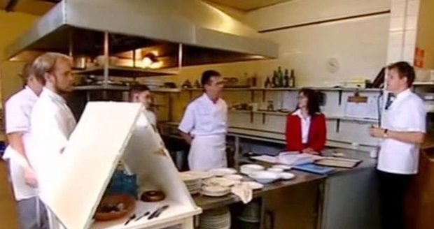 Šéfkuchař Gordon Ramsay v restauraci La Gondola