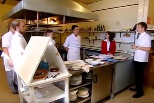 Šéfkuchař Gordon Ramsay v restauraci La Gondola. 