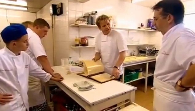 Šéfkuchař Gordon Ramsay v restauraci La Gondola