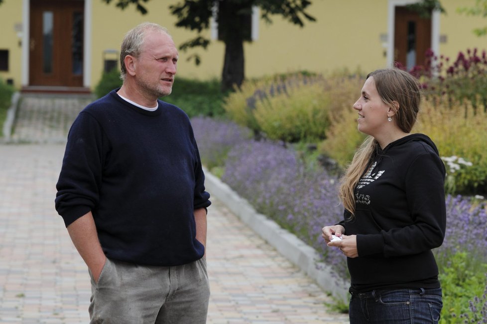 Majiel farmy Booij Ingmar s redaktorkou Alenou Duškovou