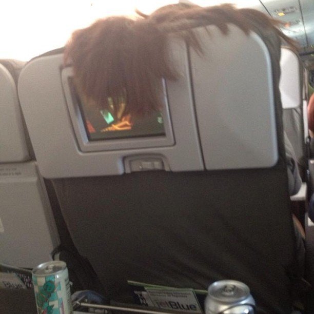 Ty nejvíce zahanbující fotky cestujících v letadle.