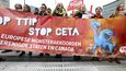 V zahraničí vyvolalo jednání o smlouvě CETA protesty