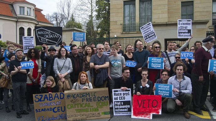 Akce na podporu Středoevropské univerzity