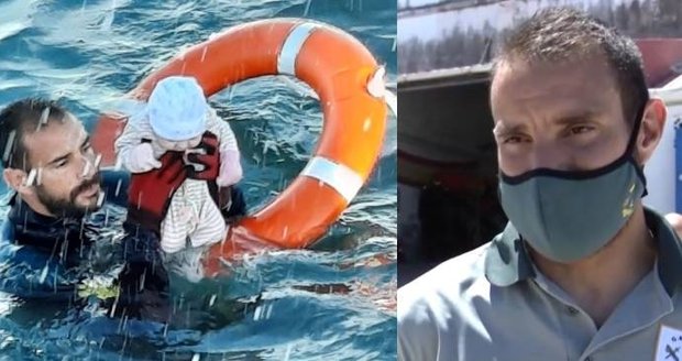 Zachránce miminka z moře u španělské Ceuty: Bylo bledé a studené, nevěděl jsem, jestli žije