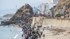 Migrační krize ve španělské Ceutě v létě 2026