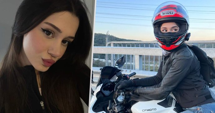 Krásná motorkářka Ceyda Yakova (†22)