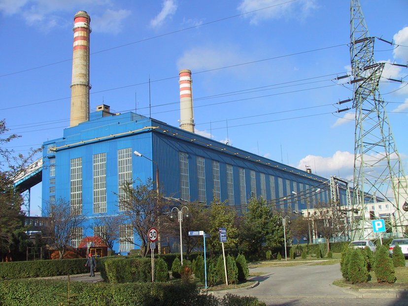 Polská černouhelná elektrárna a teplárna Skawina.