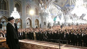 Íránský duchovní vůdce ajjatoláh Chameneí