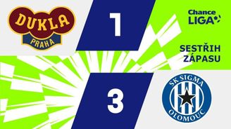 SESTŘIH: Dukla - Olomouc 1:3. Jasná výhra Sigmy, pálil Kliment SESTŘIH: Dukla - Olomouc 1:3. Jasná výhra Sigmy, pálil Kliment