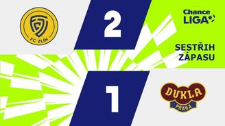 SESTŘIH: Zlín - Dukla 2:1. Domácí se díky výhře vyhnou přímému sestupu SESTŘIH: Zlín - Dukla 2:1. Domácí se díky výhře vyhnou přímému sestupu