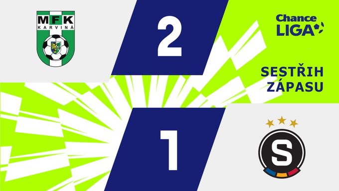 SESTŘIH: Karviná - Sparta 2:1. Prohra Pražanů a střídaní v čele ligy! Rozhodl Gning SESTŘIH: Karviná - Sparta 2:1. Prohra Pražanů a střídaní v čele ligy! Rozhodl Gning
