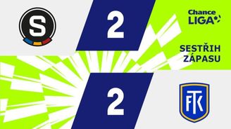 SESTŘIH: Sparta - Teplice 2:2. Další ligová ztráta Letenských, Vydra zachránil jen bod SESTŘIH: Sparta - Teplice 2:2. Další ligová ztráta Letenských, Vydra zachránil jen bod