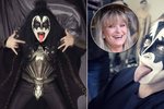 Stačilo pár hodin práce šikovných maskérů a zrodil se Gene Simmons (65) ze skupiny Kiss. Jen málokdo by hádal, že se pod strašidelnou maskou ukrývá křehká Chantal Poullain (58).