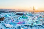 Úchvatné ledové království ve městě Cherbin (19. 12. 2023)
