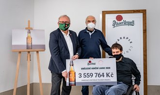 Charitativní akce pivovaru Pilsner Urquell vloni přinesly Centru Paraple přes tři a půl milionu korun 