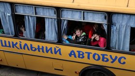 Evakuace dětí z Charkovského regionu (31.5.2022)