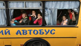Evakuace dětí z Charkovského regionu (31.5.2022)