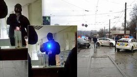 Na poště v Charkově si vzal útočník rukojmí. Video, které ho údajně zachycuje, uniklo po několika hodinách.