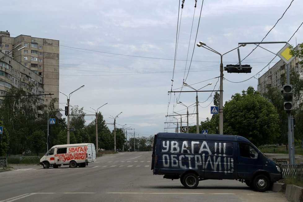 Bombardované sídliště Severnaja Saltyvka, Charkov (26. 5. 2022).