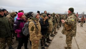 Výcvik ukrajinské domobrany u Charkova, prosinec 2021.