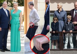 Princezna Charlene nenosí na veřejnosti prstýnek...