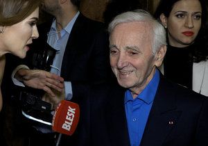 Zemřel Charles Aznavour (†94): Ještě v březnu v Praze vrkal s Verešovou!
