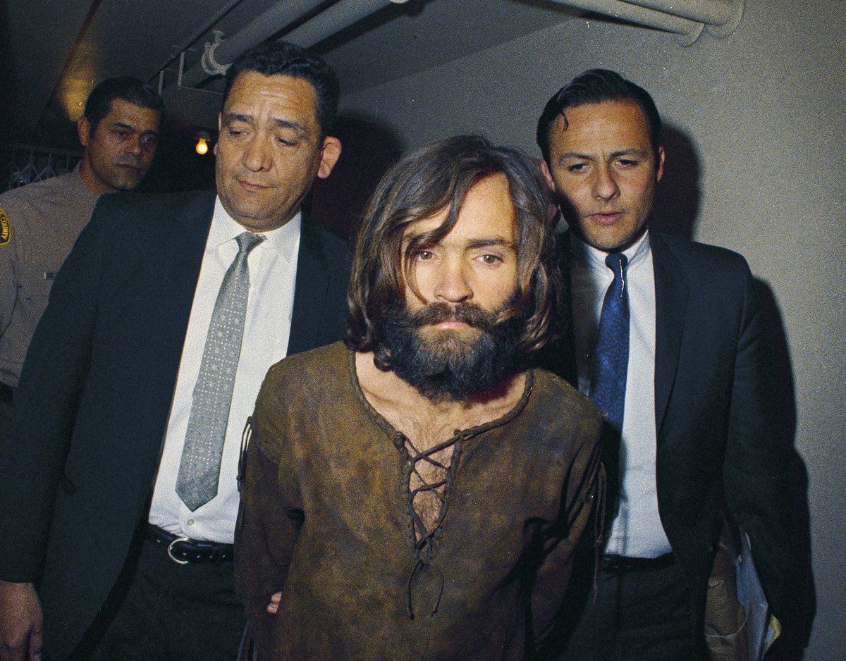 Charles Manson na snímku z roku 1969