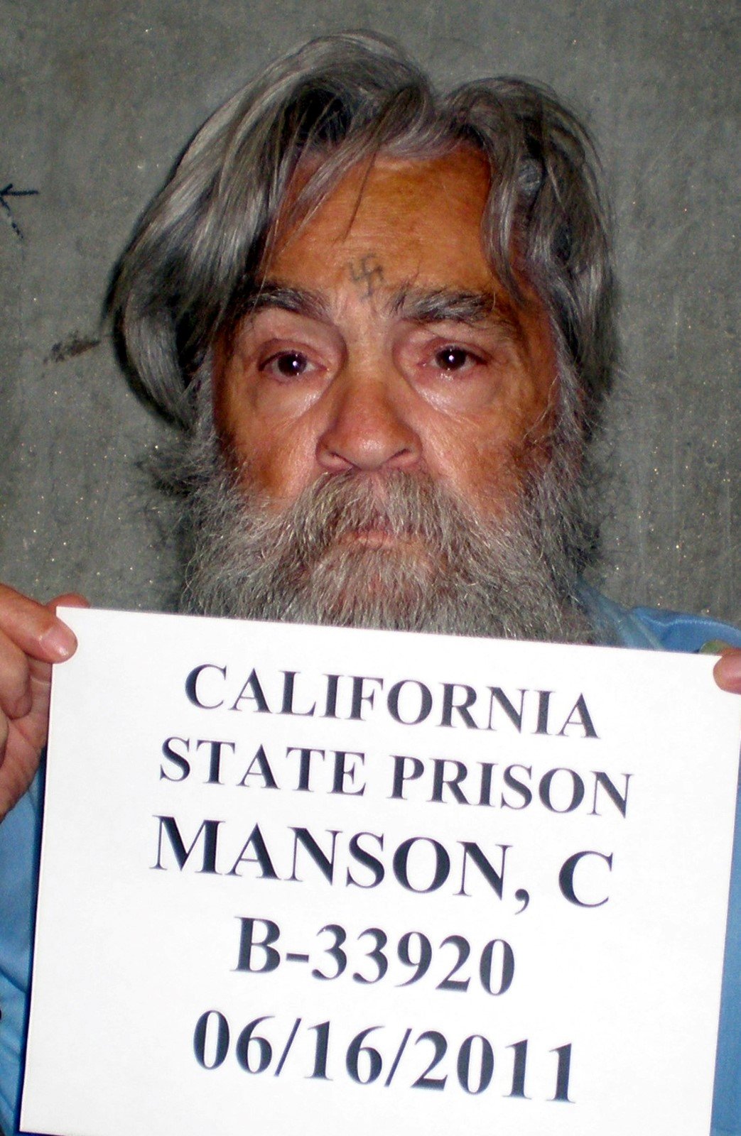 Charles Manson na snímku z vězení