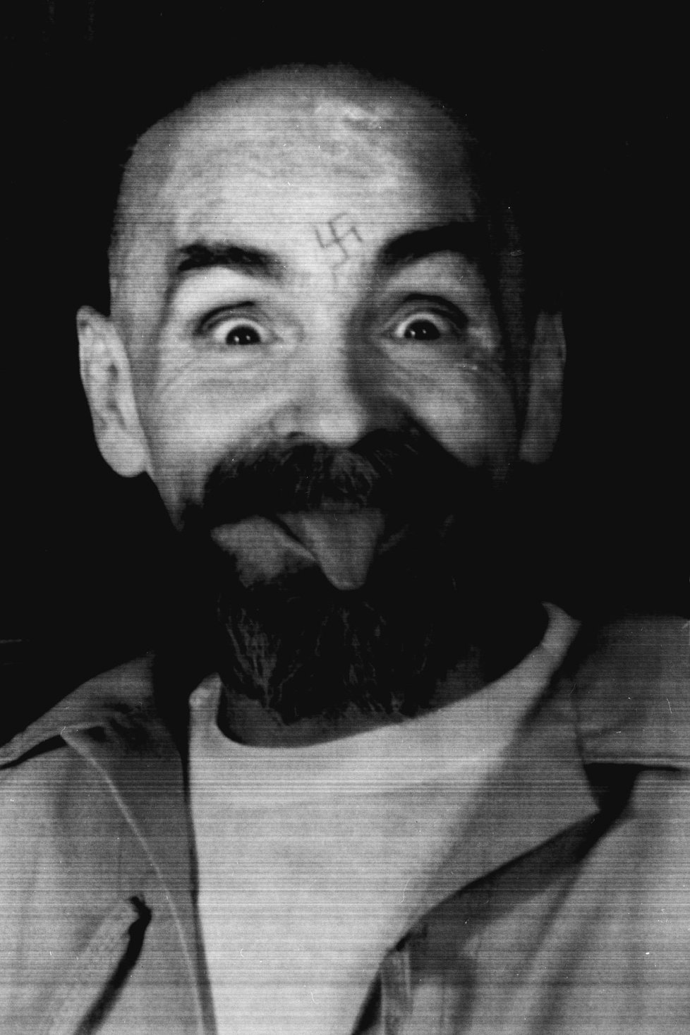 Charles Manson na snímku z roku 1989