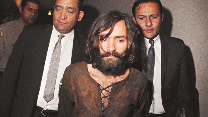 Charles Manson krátce po zatčení v r. 1969