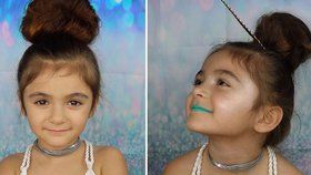 Charli Rose (5) vám ve videu ukáže, jak na make-up ve stylu jednorožce.