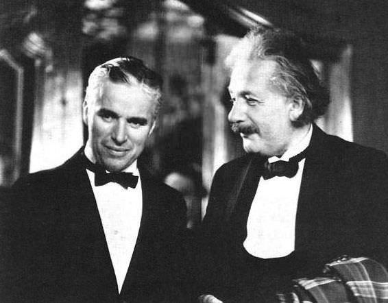 Charlie Chaplin a Albert Einstein