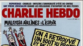 Charlie Hebdo si vzal na mušku i tragický let MH370.