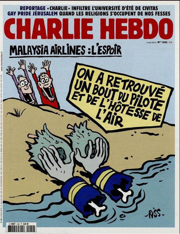 Charlie Hebdo si vzal na mušku i tragický let MH370.