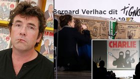 Pohřeb karikaturisty z charlie Hebdo: Rakev mu pokreslili vtipy