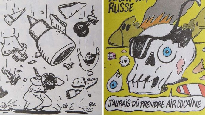 Charlie Hebdo si vzal na mušku havárii ruského letadla na Sinaji